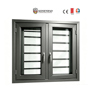 Inward Opening Aluminum Casement Window with Screens