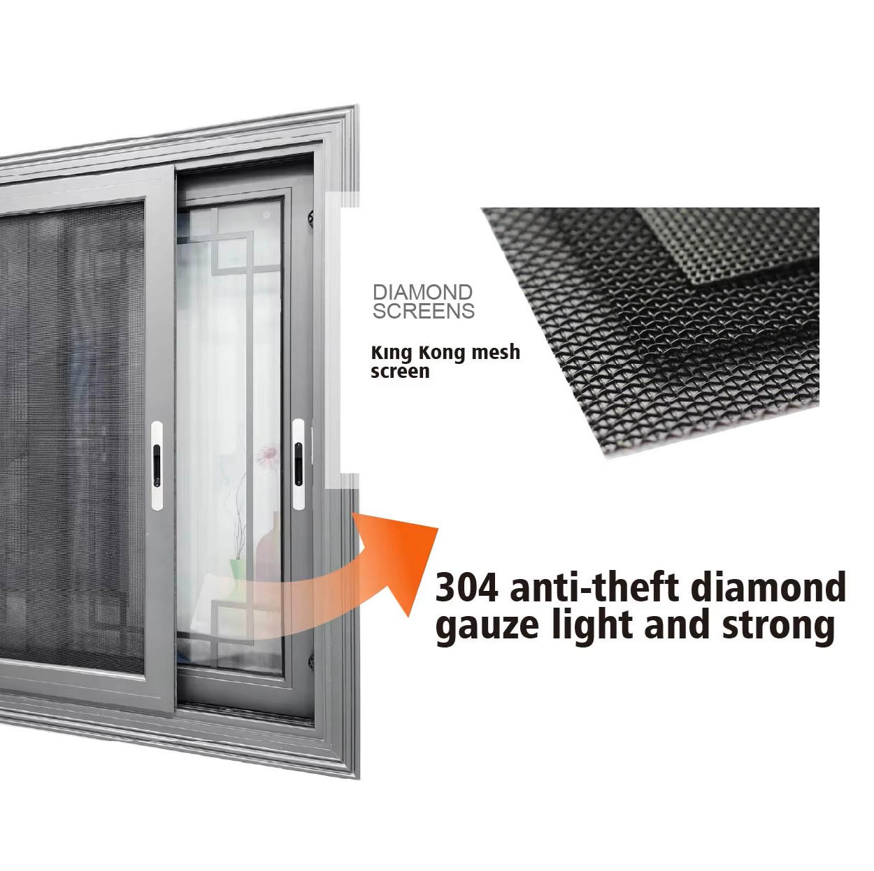 Hotel 1.8MM Profile Aluminum Windows Hurricane Proof Soundproof Sliding Windows Double Tempered Insulating Glass Sliding Windows