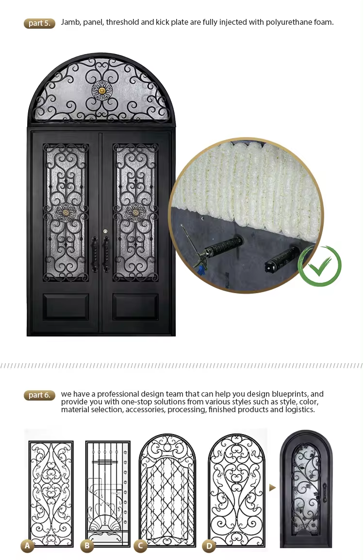 DERCHI Forged French Door Showcase 9