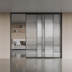 Modern Chinese Style Aluminum Sliding Door Aluminum Alloy Fiberglass Screen Netting Bathroom Living Room