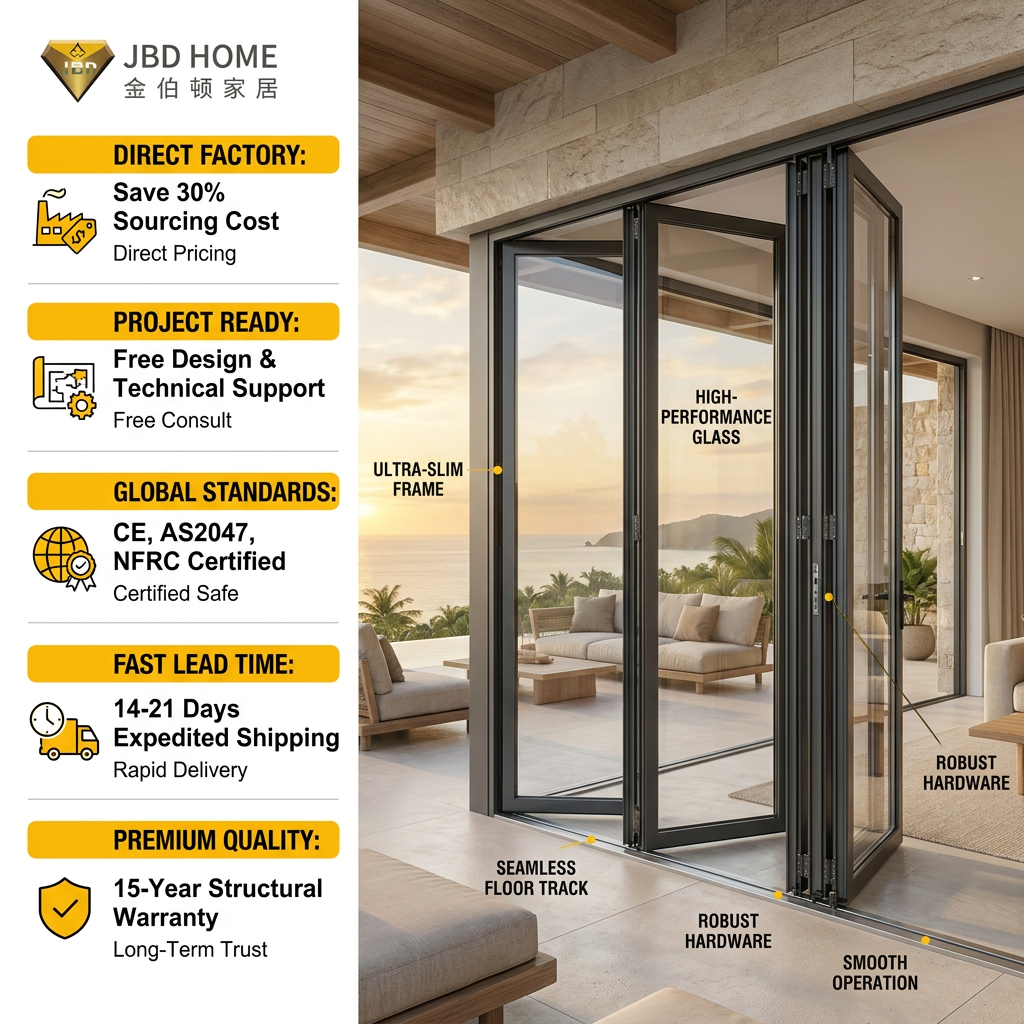 Modern Home Main Entrance Security Entry Front Doors Aluminum Patio Bi Folding Metallic Aluminum Glass Pivot Door