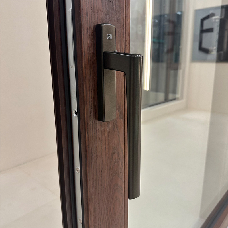 Huasin Aluminum Clad Wood Lift and Slide Patio Door Triple Pane Energy Efficient Thermal Break Custom