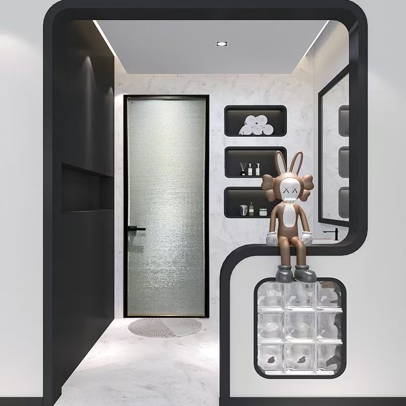 Wire-Reinforced Glass Bathroom Doors; Titanium-Magnesium-Aluminum Alloy Kitchen, Bathroom, and Toilet Doors