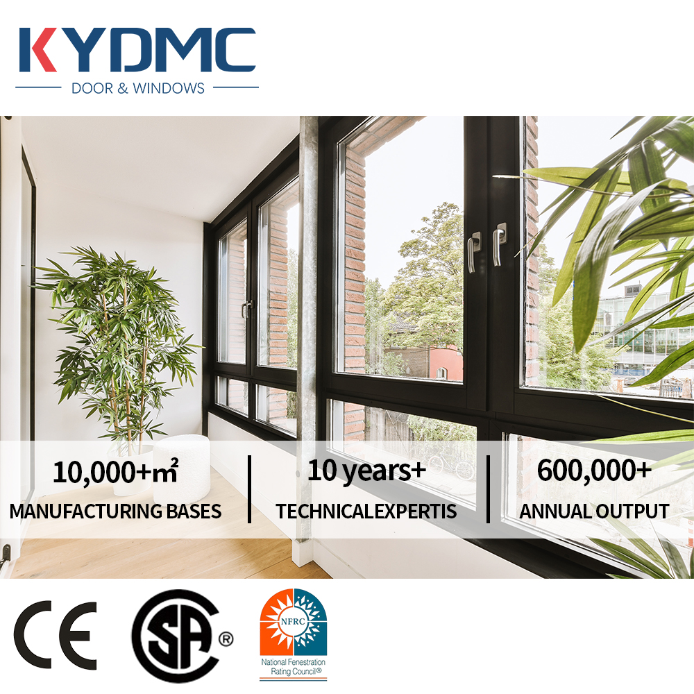 AS2047 Multi Large Swing Glass Casement Window Aluminium Double Glazed Window Frame Aluminium Window With Mosquito Net