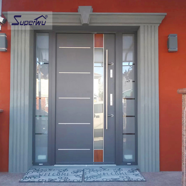 AS2047 NFRC NOA Standard Hurricane Proof Cheap Price Double Glazed Adjustable Impact Aluminium Pivot Door