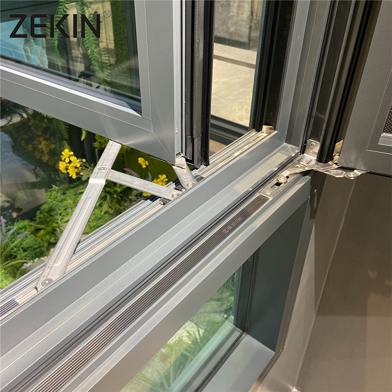 ZEKIN Casement + Tilting Aluminum Windows Double Sound insulation Big Glass Windows