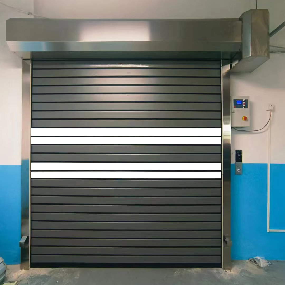 High Cost Performance Aluminum Alloy Waterproof Garage Roll up Door Thermal Insulation Electric Side Opening Customizable Size