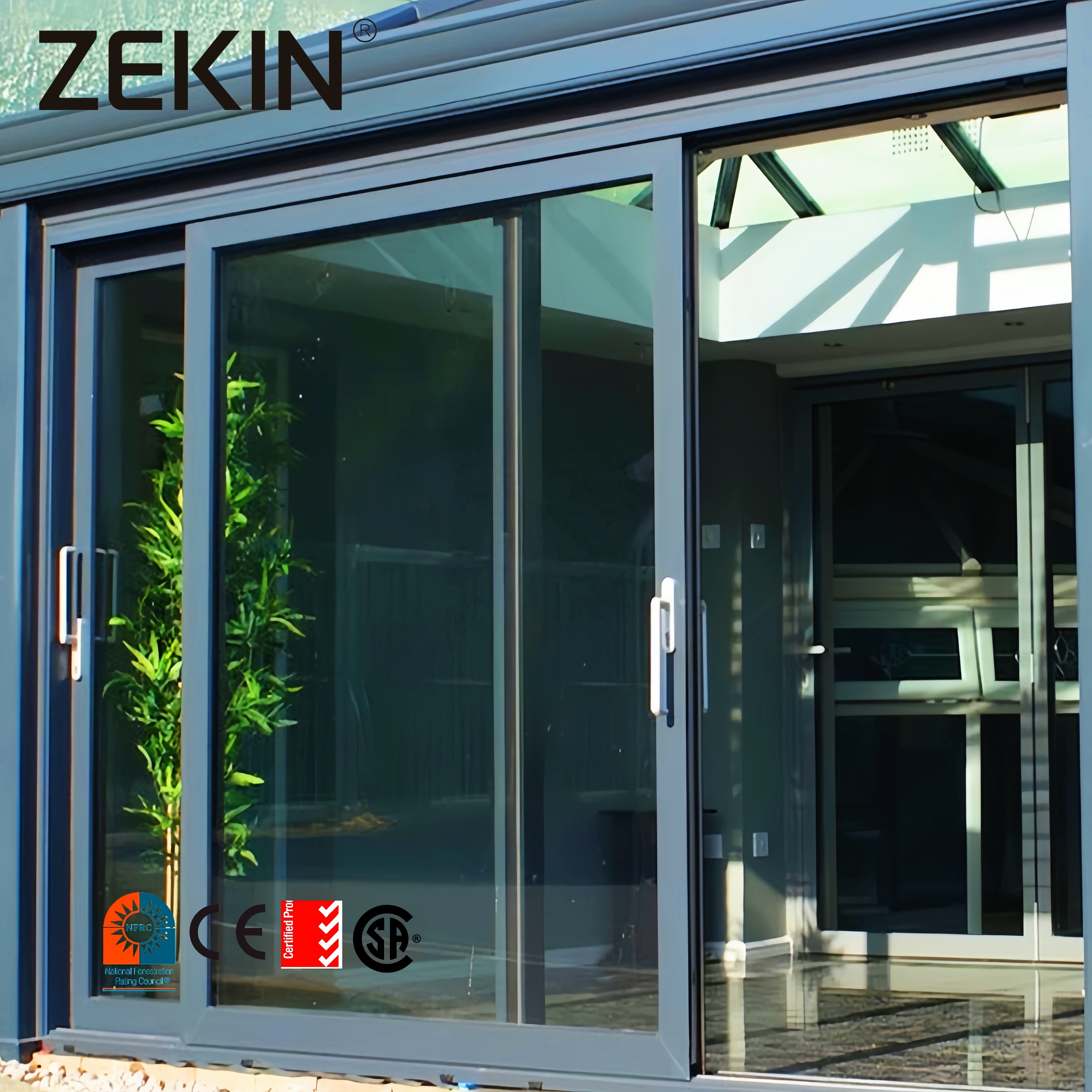 Customized Aluminum Double Glass Sliding Door Energy Efficient NFRC AS2047 Certification Aluminum Heavy Duty Lift Sliding Doors