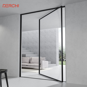 DERCHI Security Luxury Aluminum Pivot Door Heavy Duty Thermal Break Large Glass