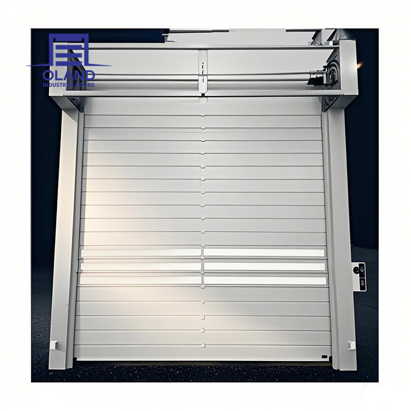 Wind Resistant Industrial Roll Rigid Spiral Fast Door Insulated Hurricane Aluminum Roller Doors High Speed Door