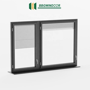 Lukliving Aluminium Casement Windows With Inserted Blinds Built-in Blinds Privacy Design