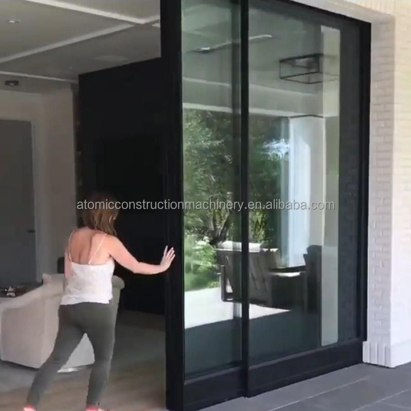 Modern Design Aluminum Sliding Door Double Tempered Glass Soundproof Waterproof Thermal Insulation for Apartment Mall Use