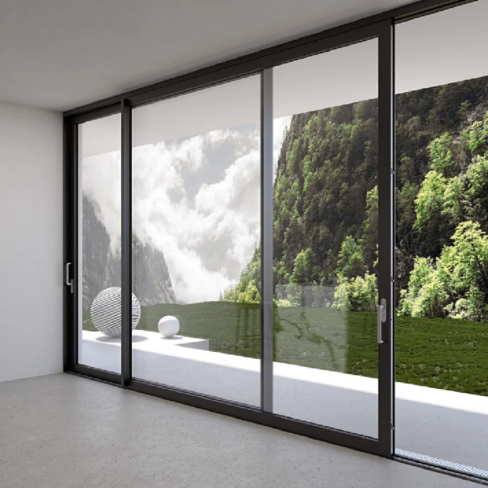 USA Texas Stock Self Pickup Aluminum Sliding Doors for Residence Easy to Install Hurricane Impact Sliding Patio Doors