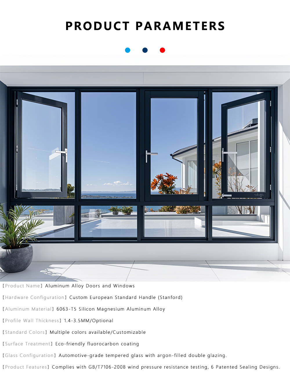 Aluminum Alloy Doors and Windows Detailed View