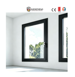 NFRC Custom Double Glazed Aluminum Casement windows with Screens for Villa House Project