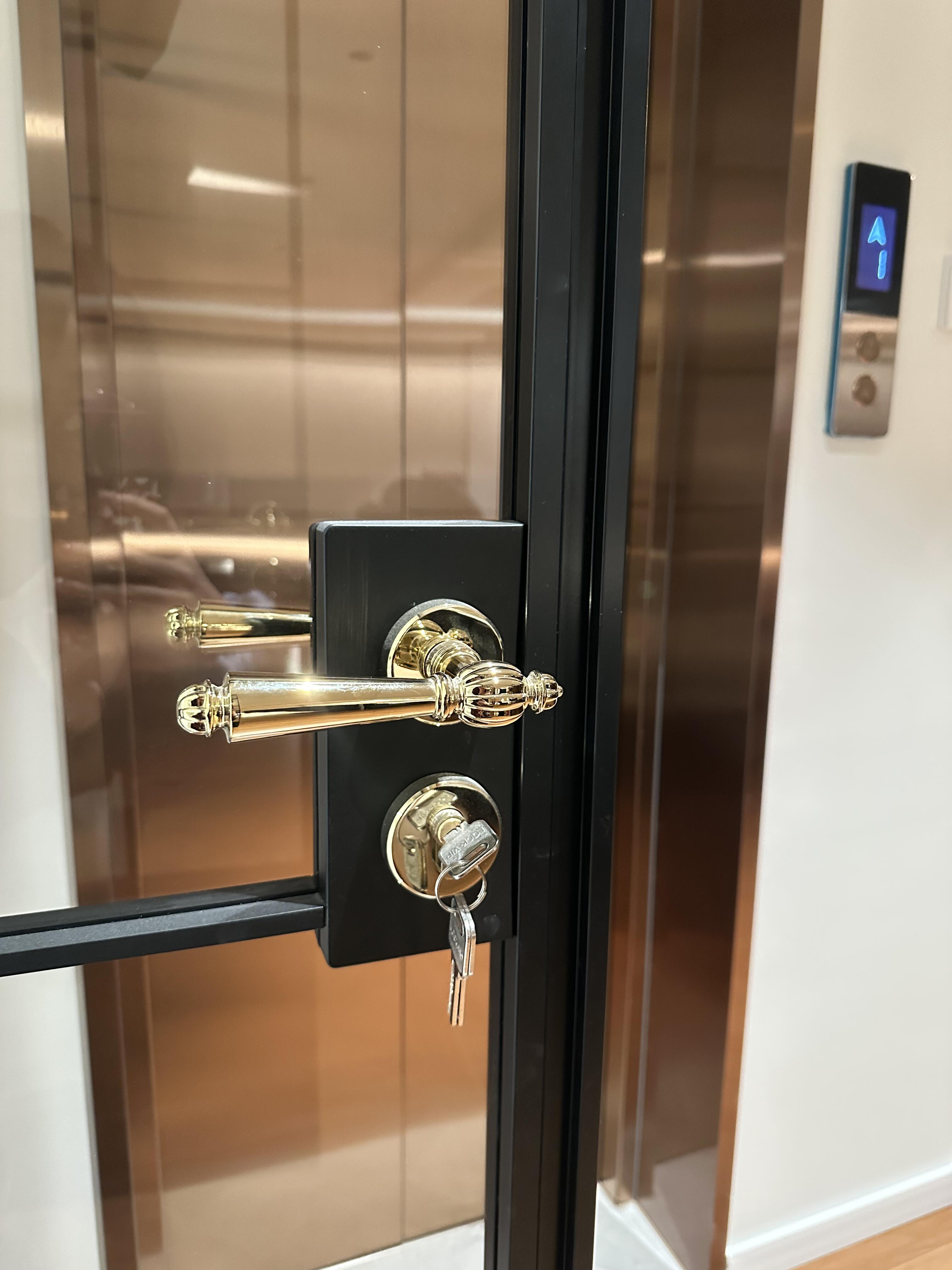 Custom Premium Aluminum French Double Doors Minimalist Modern Design Thermal Insulation Soundproof For Apartment &amp; Hotel Use