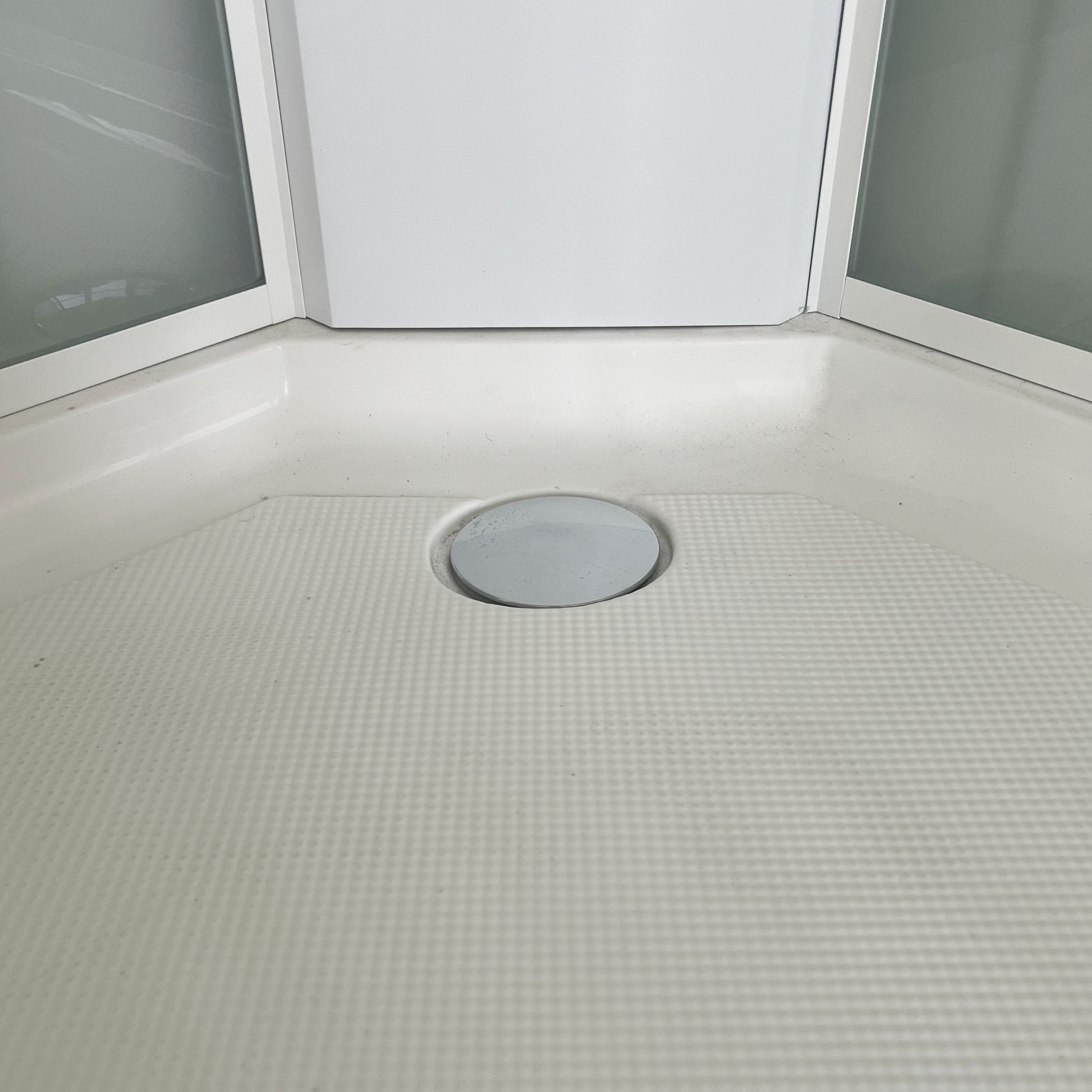 Wholesale Customized Bathroom White Aluminum Alloy Frame Waterproof Double Sliding Tempered Glass Door Complete Shower Cabin