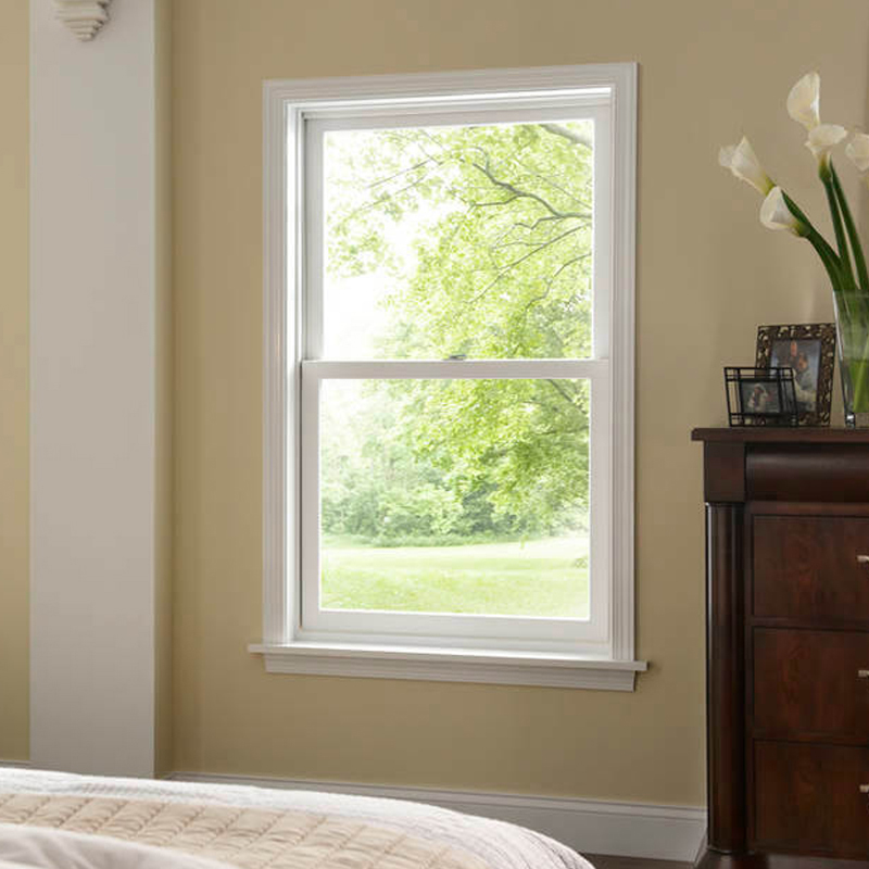 Aluminum American Style Top Hung Sash Window Vertical Sliding Double Single Hung Windows