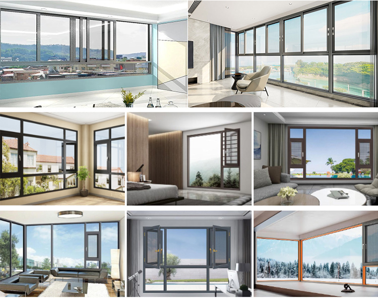 AS2047 Australian Standard Aluminium Alloy Double Glazed Glass Door and Aluminum Casement Window