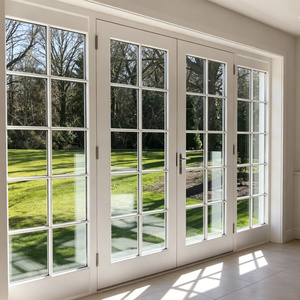 Modern Prehung Door Set with Glass Side Pane
