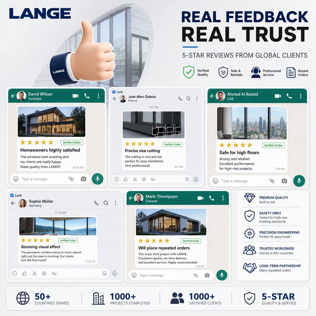 LANGE Luxury CE Certified Thermal Break Aluminum Tilt Turn Casement Windows Aluminum Alloy Windows Inward Opening Windows