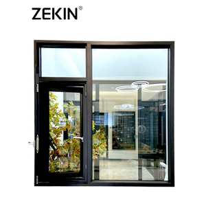 Customized Modern Design Aluminium Double Glazing Casement Window Prefabricated Swing Style Window For Canada Aluminum Alloy