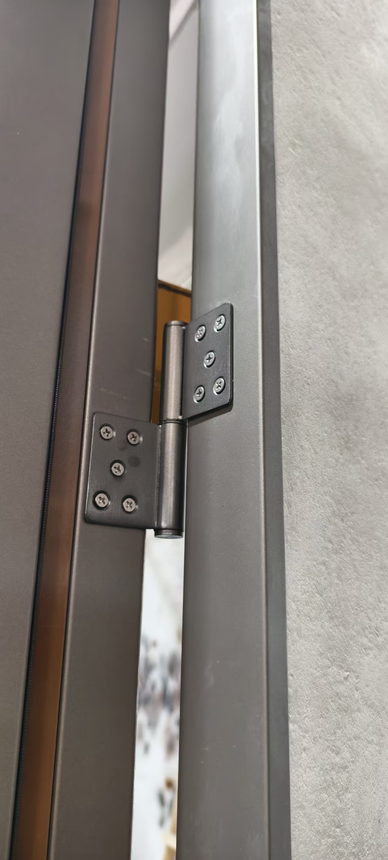 Modern Swing Opening Front Entry Doors Wood Aluminum Alloy Metal Iron Exterior Security Doors Exterior Doors for Houses