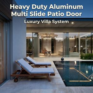 Heavy Duty Aluminum Multi Slide Patio Door German Hardware