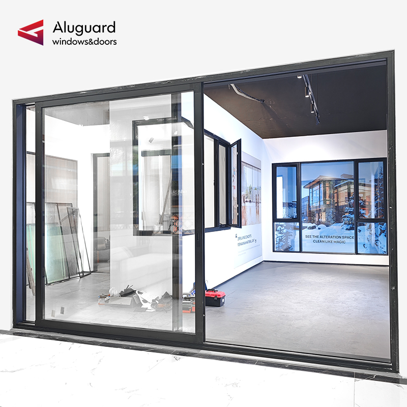 Retractable Screen Sliding Door Aluminium Sliding Door with Screens Mesh