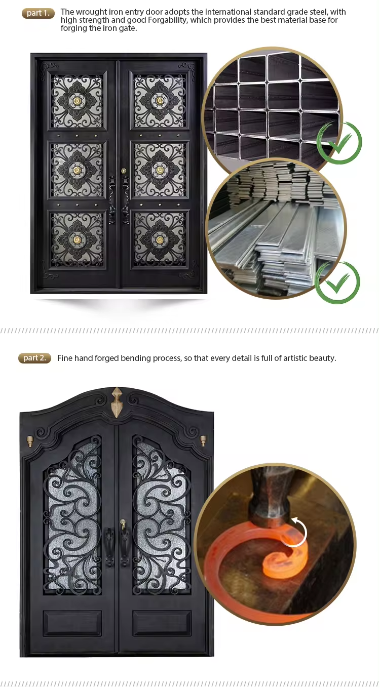 DERCHI Forged French Door Showcase 7
